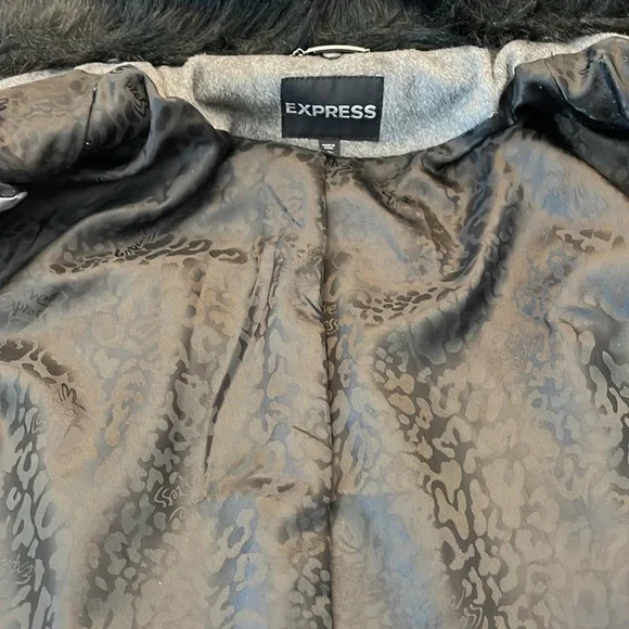 Cozy Gray Wool Jacket by Express - Picture 17 of 17